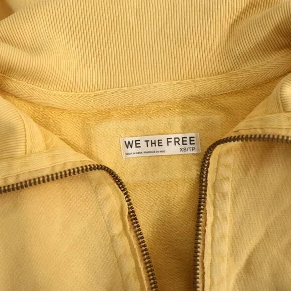 Free People We The Free Parker Half-Zip Pullover Sweatshirt Top Cozy XS 283931 - Picture 9 of 9